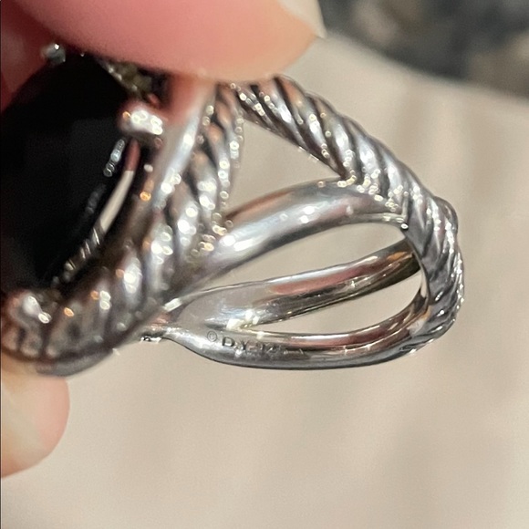 Authentic David Yurman Black Onyx Infinity Ring - Picture 7 of 10